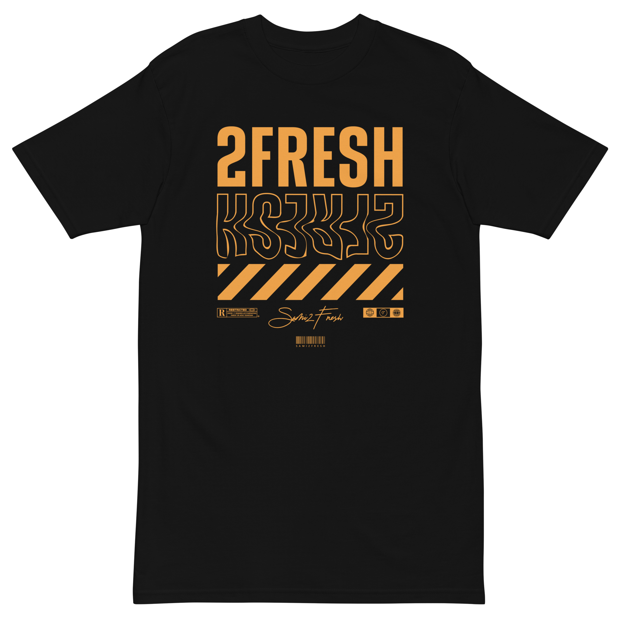 Orange 2FRESH - Men’s premium heavyweight tee