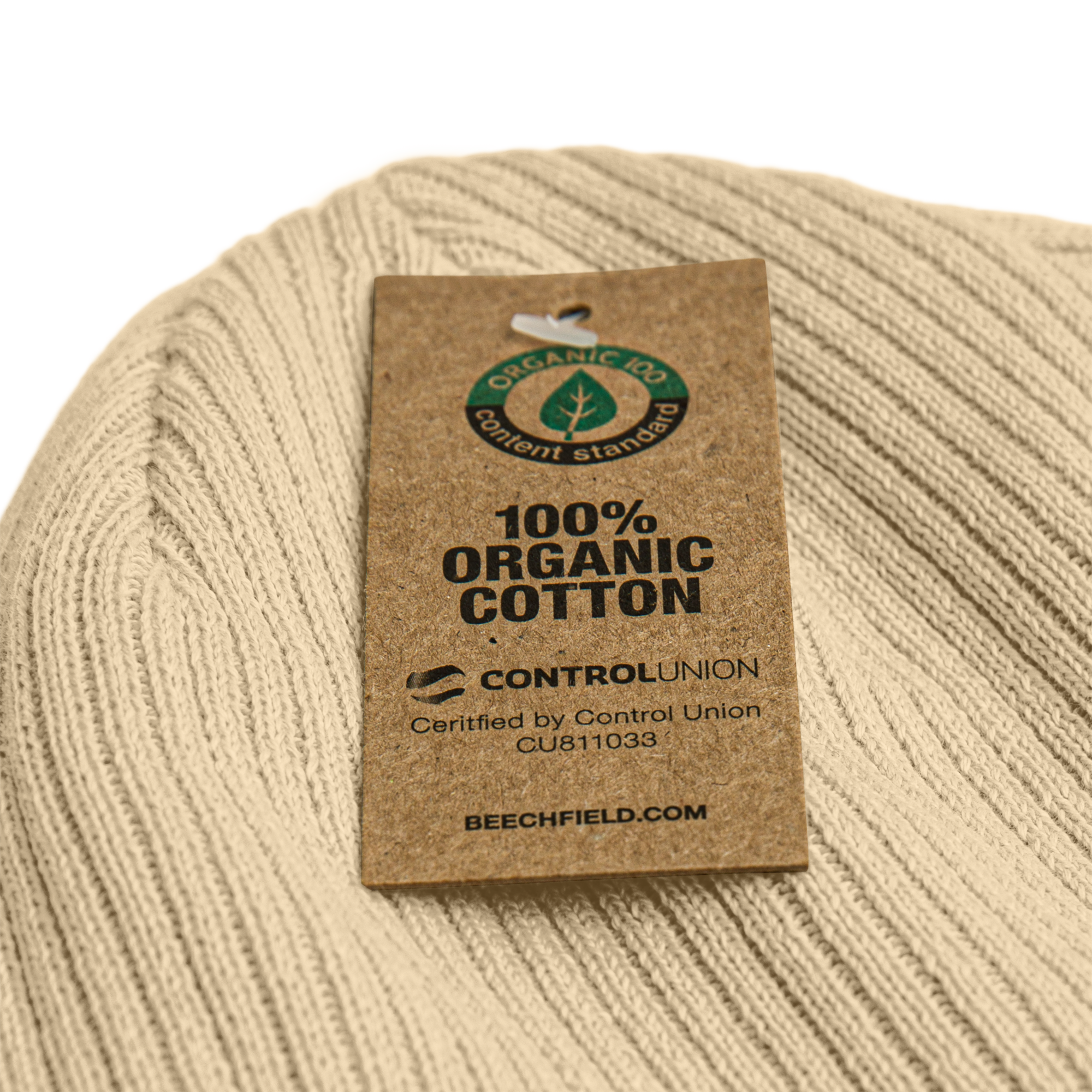 Organic ribbed beanie