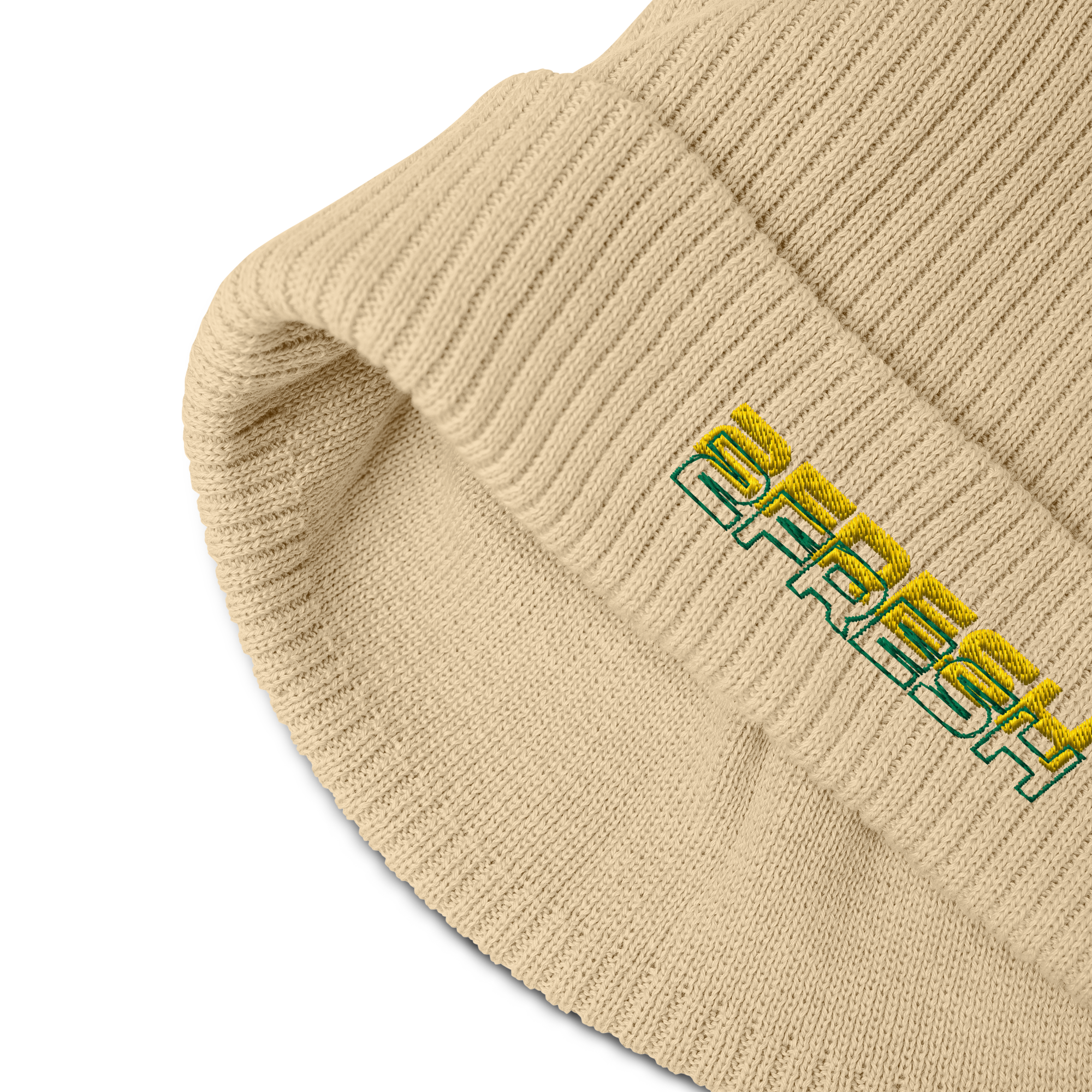 Organic ribbed beanie