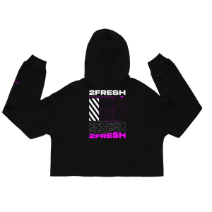 Women's Black/Pink Sami2Fresh Crop Hoodie