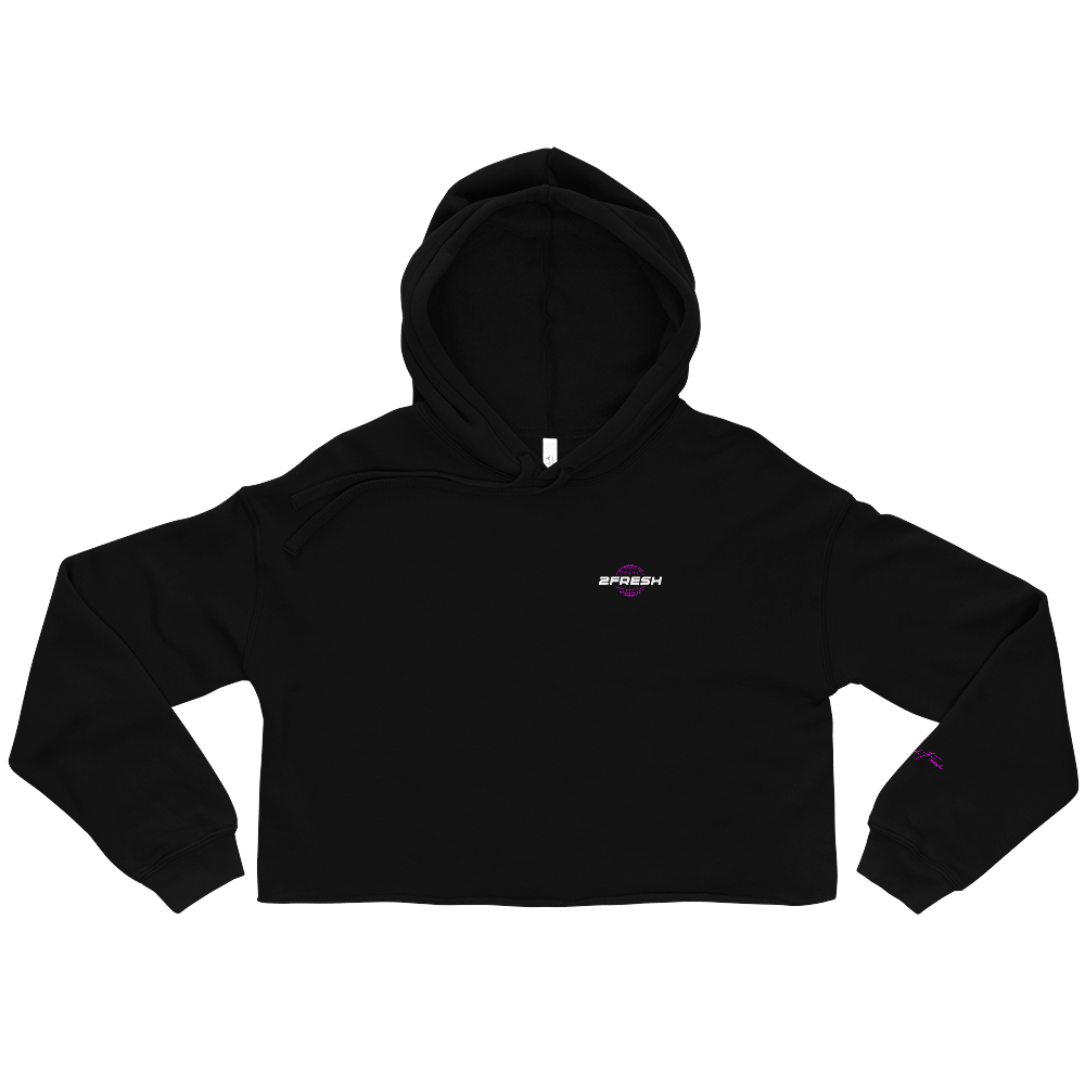 Women's Black/Pink Sami2Fresh Crop Hoodie